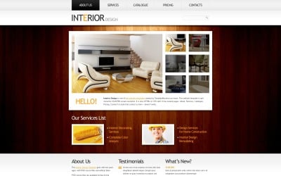 Free Website Template Clean Style - Interior Website Template