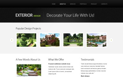 Gratis webbplatsmall w / jQuery Slideshow - Design webbplatsmall