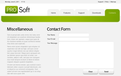 Gratis websitesjabloon - Software-websitesjabloon