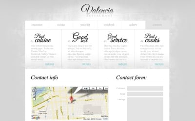 Modèle de site Web gratuit - Modèle de site Web d&amp;#39;entreprise de restaurant