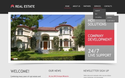 Modèle de site Web JS Animated Template (HTML5 JS Animated) gratuit