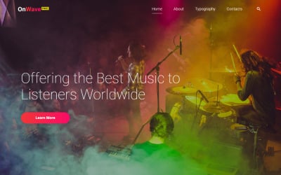 Modelo de Site de Música HTML5 Grátis