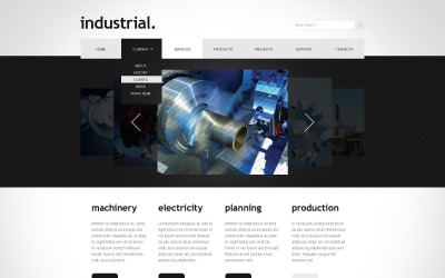 Plantilla de sitio web de plantillas animadas de JavaScript gratuitas