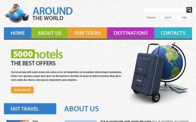 Plantilla de sitio web de viajes gratis