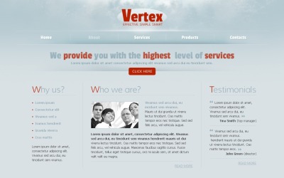 Plantilla web gratuita para plantilla de sitio web de proyectos empresariales