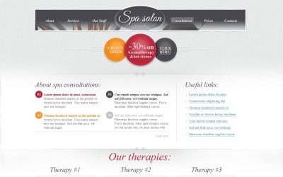 Tema HTML gratuito per il modello di sito Web del sito Web di Spa Salon