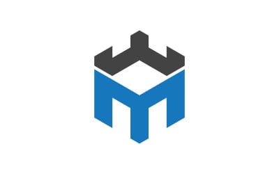 Castle vector illustration icon Logo Template design v.4