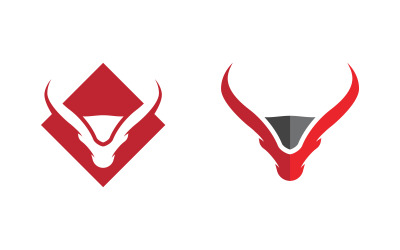 Illustrazione vettoriale dell&amp;#39;icona del modello del logo del corno del Toro v.14