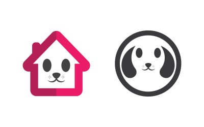 Paw Logo Pet Animal ilustracja wektorowa projekt v.2
