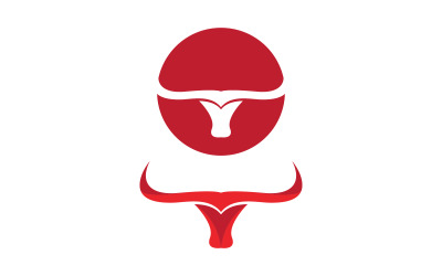 Taurus Horn logó sablon vektoros ikon illusztráció tervezés v.17