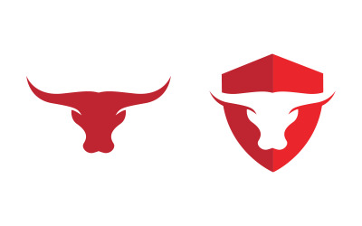 Taurus Horn logó sablon vektoros ikon illusztráció tervezés v.19