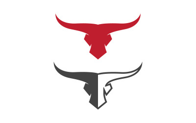 Taurus Horn logó sablon vektoros ikon illusztráció tervezés v.20