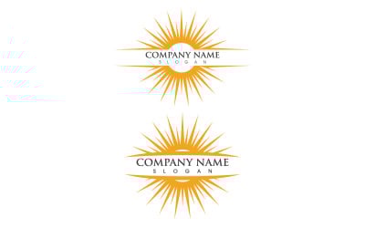 Sun Light Ray Vector illustration Icon Template v.12