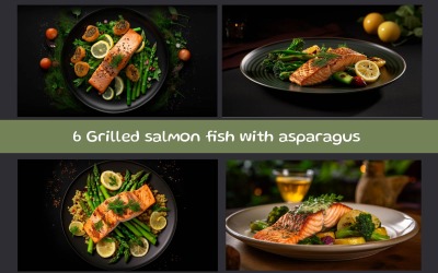 Gegrilde zalm met asperges