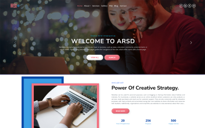 ARSD BizVine - Wielofunkcyjny motyw WordPress dla stron docelowych