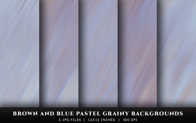 Braune und blaue Pastell-Hintergründe mit körniger Textur