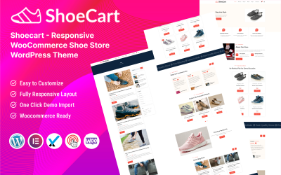ShoeCart — адаптивная тема WordPress для магазина обуви WooCommerce