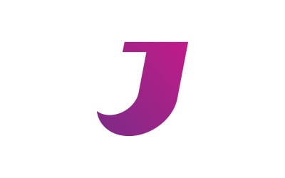 Szablon projektu ikony logo litery J V6