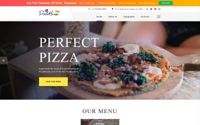 餐厅网站网站模板的免费 HTML5 主题