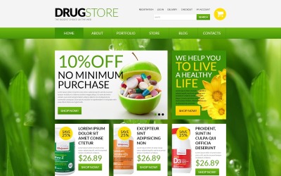 "Drugstore" 响应式WooCommerce模板 #51697