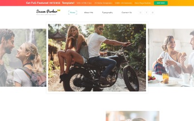 "Free Bootstrap 4 HTML Template Website Template" modèle web adaptatif #51656