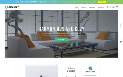 Free HTML5 Theme for Exterior Design Website Website Template