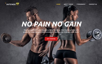 Fitness Homepage designs, themes, templates and downloadable