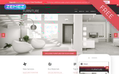 Modèle d'intérieur Joomla gratuit Modèle Joomla