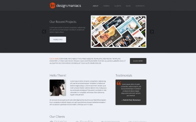 Modèle de site Web de thème HTML Design Studio gratuit