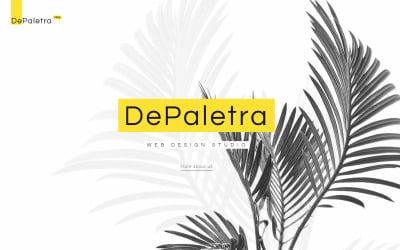 Modelo de site de página única grátis em modelo de site de design plano