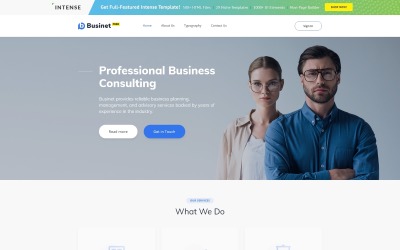 Responsive Free HTML5 Theme for Business Site Web Sitesi #51677