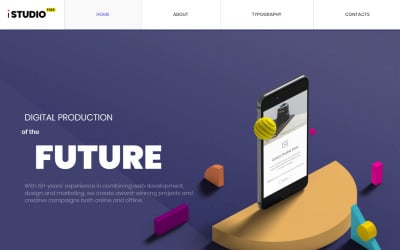 Tema HTML5 gratuito - Modello di sito Web di Design Studio