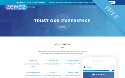 Web Arena - firma konsultingowa Darmowy szablon Joomla