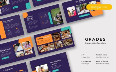Cijfers – Onderwijs Google Slide-sjabloon