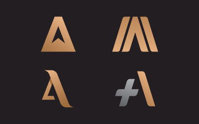 Buchstabe A Logo Vektor Vorlage Element Design v14