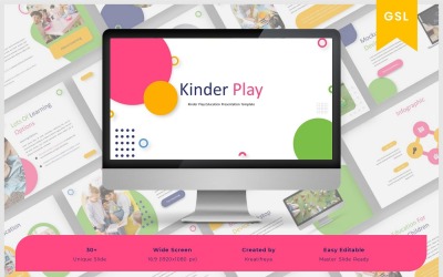 Kinderplay - Шаблон слайда Google для образования