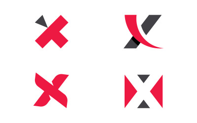 Projekt logo X i szablon. v14