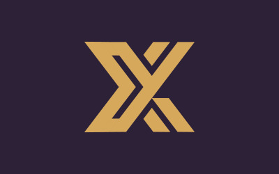 X-Logo-Design und -Vorlage. v9