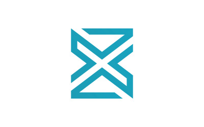 X Logo Tasarımı ve şablonu. v11