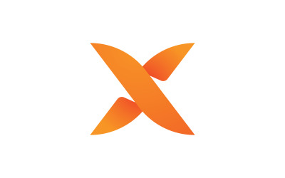 X Logo Tasarımı ve şablonu. v5