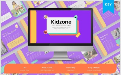 Kidzone - Szablon prezentacji edukacyjnej