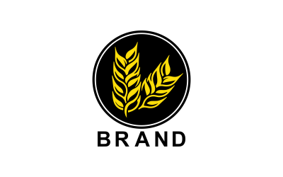 Custom Design Barley Plant Logo