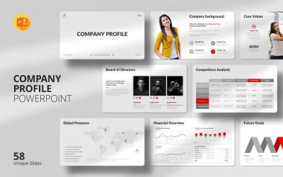 Шаблон PowerPoint із повним профілем компанії