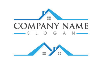 Home industrial Property concept icon logo illustration vv.186