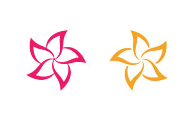 Lotus çiçeği Logo Güzellik Salonu Kozmetik cilt bakımı vektör simgesi tasarımı v.91