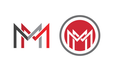M Letter Logo business icon design illustration template v.64