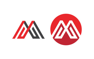 Modello di illustrazione del logo della lettera M per l&amp;#39;icona aziendale v.56