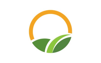 Nature leaf ecology vegan concept Logo illustration v.106