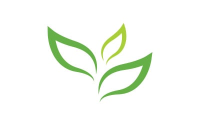 Nature leaf ecology vegan concept Logo illustration v.114