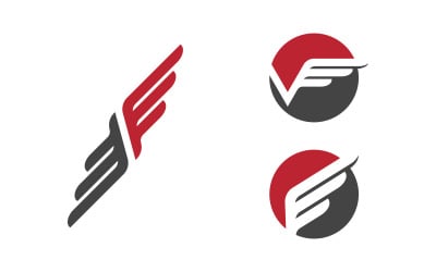 Eagle hawk wing icon illustratio logo design v.15